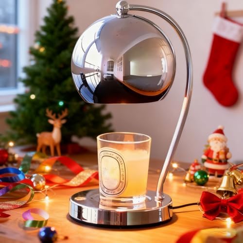 Candle Lamp Warmer, Wide Base Scented Candle Warmer with Timer an...