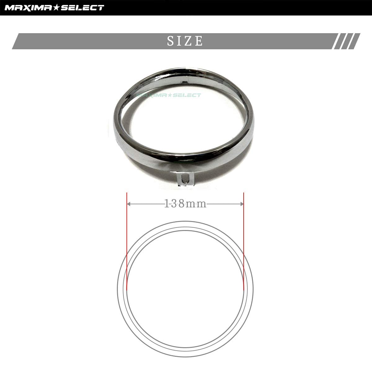 Amazon.co.jp: ［MAXIMASELECT］ ヘッドライトリム 『ホンダ対応 