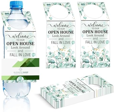 72 Pieces Open House Hang Tag Sign Card for Real Estate Agent Fav...