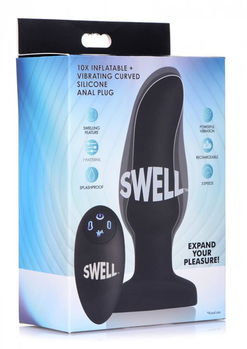 Swell Vibrante Della Prostata Gonfiabile E Plug Anale - 290 Gr