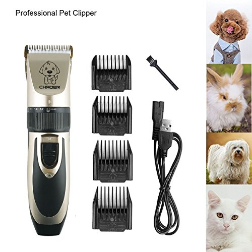 RCRuning-EU Cortapelo para Perro Esquiladora Eléctrica,Pet Hair Trimmer Máquina de Cortar Pelo Bajo Ruido y Vibración Cortador Pelo Perro Mascotas