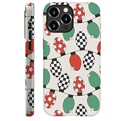 Checkered Christmas Lights Red Green