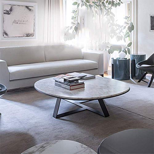 Table basse gigogne marbre naturel table d'appoint salon 60cm