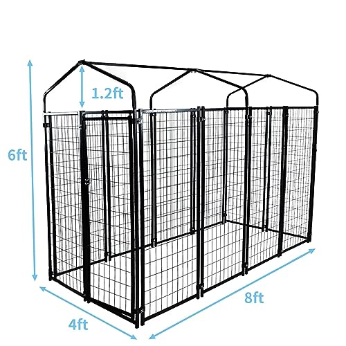 Heason LUCKYDOG001 Large Dog Kennel Outside Outdoor Pet Pens Dogs Run Enclosure Animal Hutch Metal Coop Fence thumb #5