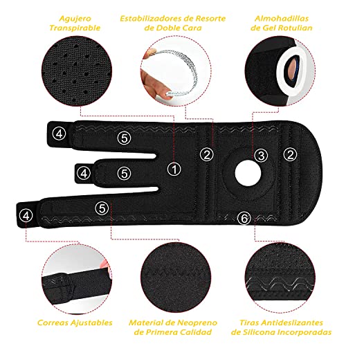 La Mejor Selección de Rodilleras seguridad con velcro favoritos de las personas. 8 Imagen adicional