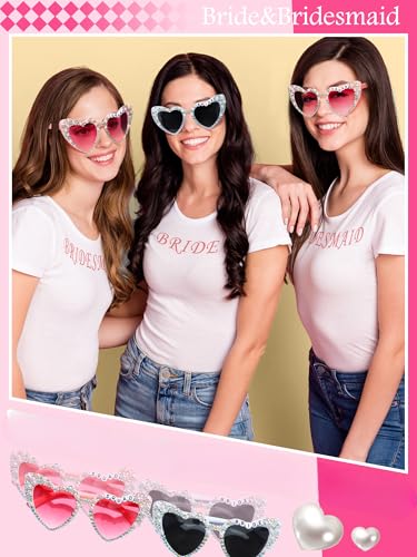 6 Pcs Bride Sunglasses Bachelorette Sunglasses Party Favors for Bridesmaids for Wedding Party Bride to Be Gifts4