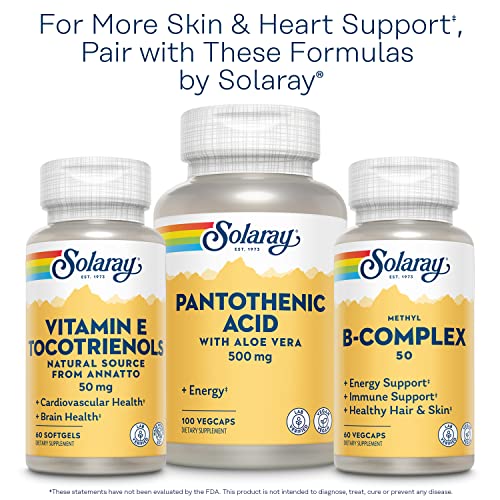 Solaray Bio Vitamin E With Selenium, Vitamin E 400 Iu Softgels Plus Selenium 100 Mcg, Healthy Skin And Heart Support, High Absorption, Lab Verified, 60-Day Guarantee, 30 Servings, 60 Softgels #TOP6