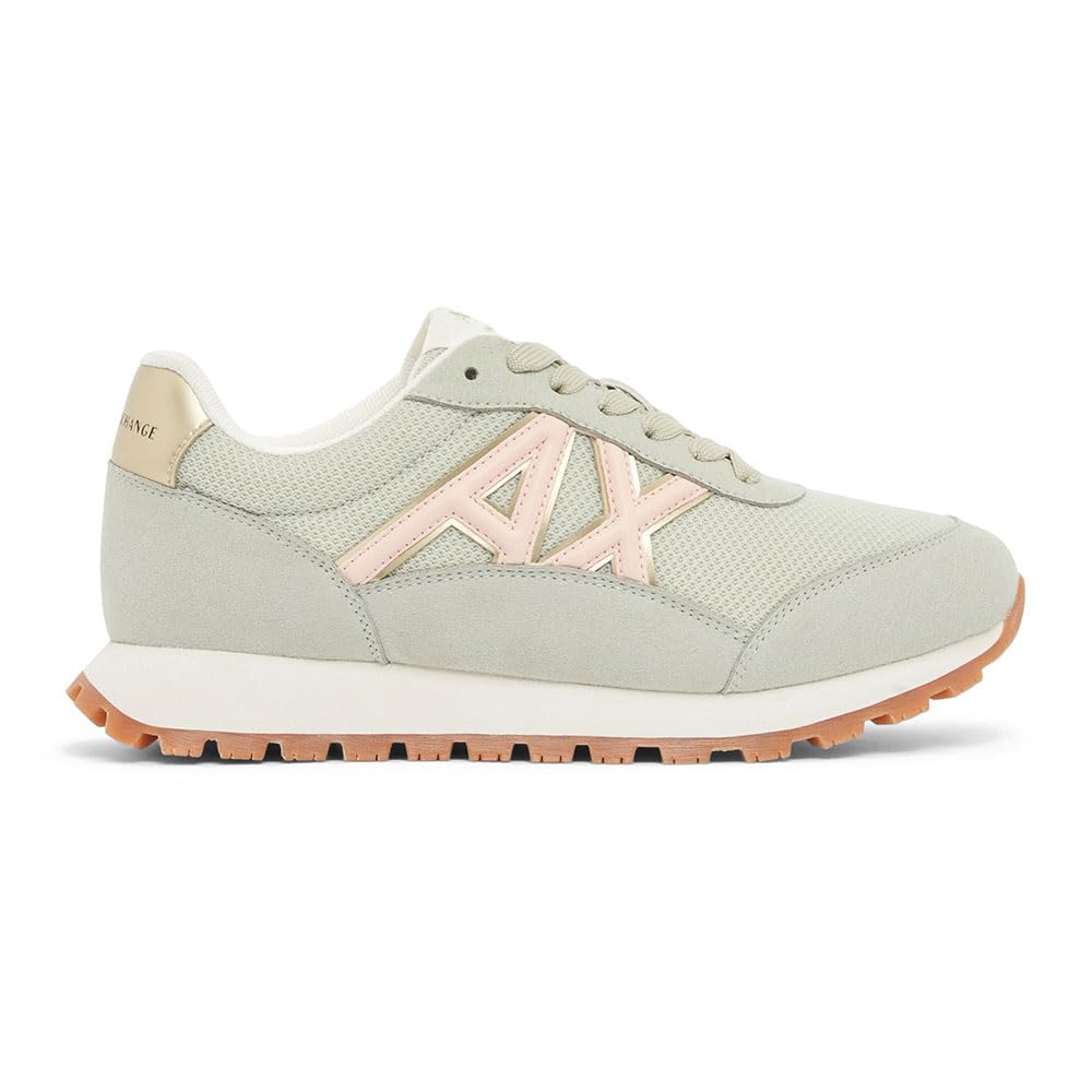 Armani Exchange Scarpe Donna Sneaker Bassa Low Cut Multi/Grigio XW2150 (Grigio, Sistema Taglie Calzature EU, Adulto, Numero, Media, 37)
