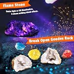 UNGLINGA Gemstones Excavate Gem Stone Dig Kit for Kids Geology Science | 15 Different Real Gem Stones & Fossils, with Dig Tools, Boys Girls Birthday Gifts Idea, Educational S.T.E.M Toys