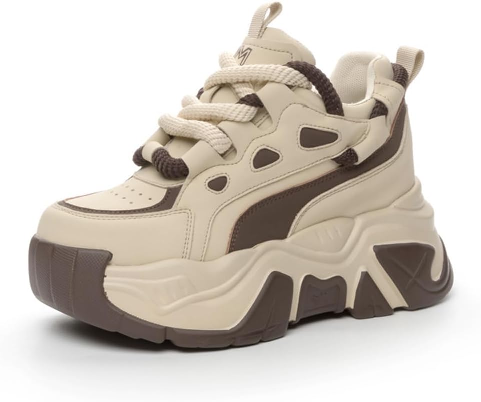 [チイムジ] 厚底スニーカー レディーススニーカー インヒールスニーカー 黒 白 小さいサイズ 運動靴 ヒールアップ 軽量 厚底シュ