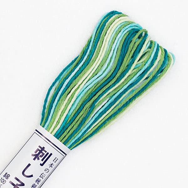 xxnic Sashiko Thread, 20m Cotton, Green
