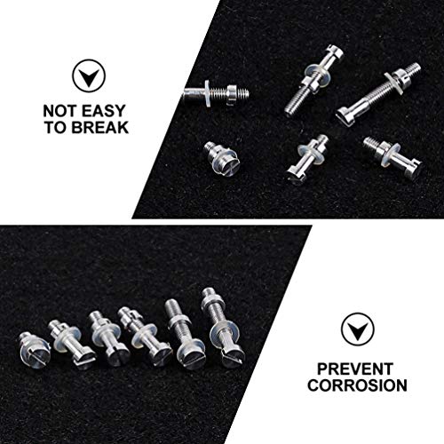 EXCEART Toca-Discos Parafuso Porca de Parafuso de CabeÃ§a de BotÃ£o de AÃ§o InoxidÃ¡vel Parafusos de