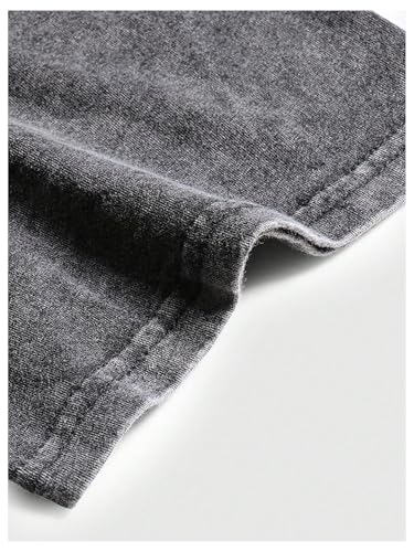 Men's Grunge Graphic Oversized Tee Shirts Y2K Vintage Short Sleeve Acid Wash Distressed T Shirt Top4