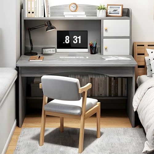 Lista de Muebles para Computadora E Impresora los preferidos por los clientes. 43 Escritorio Minimalista con Repisas y Librero, Escritorio Madera para Computadora y pc, Mesa Escritorio Ergonómico Moderno, Escritorios Pequeños para Habitacion y Hogar Recamara,...