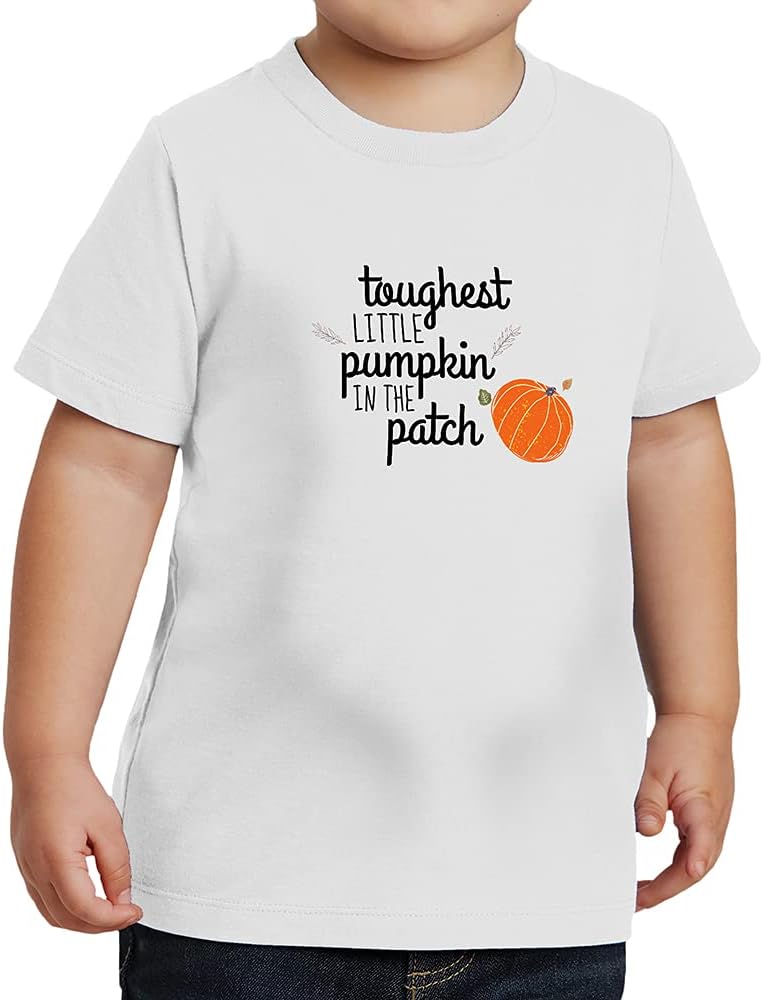 GotPrint Toughest Little Pumpkin in The Patch Halloween Costume T-Shirt, Toddler Halloween Shirt, Halloween Shirt