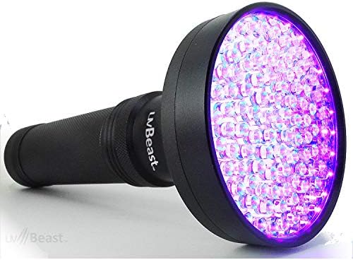 uvBeast V1 385-395nm Black Light UV Flashlight, High Power, 100 LED