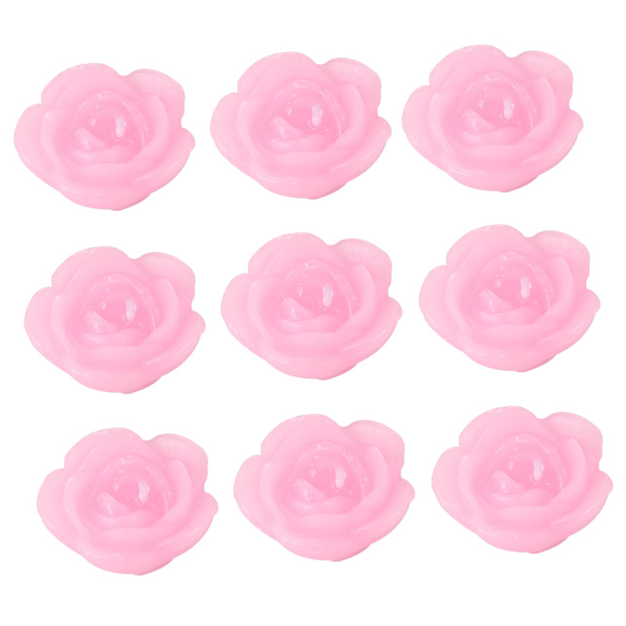 Rosa Candele Galleggianti Paraffina a Forma di Rosa 12 Pezzi