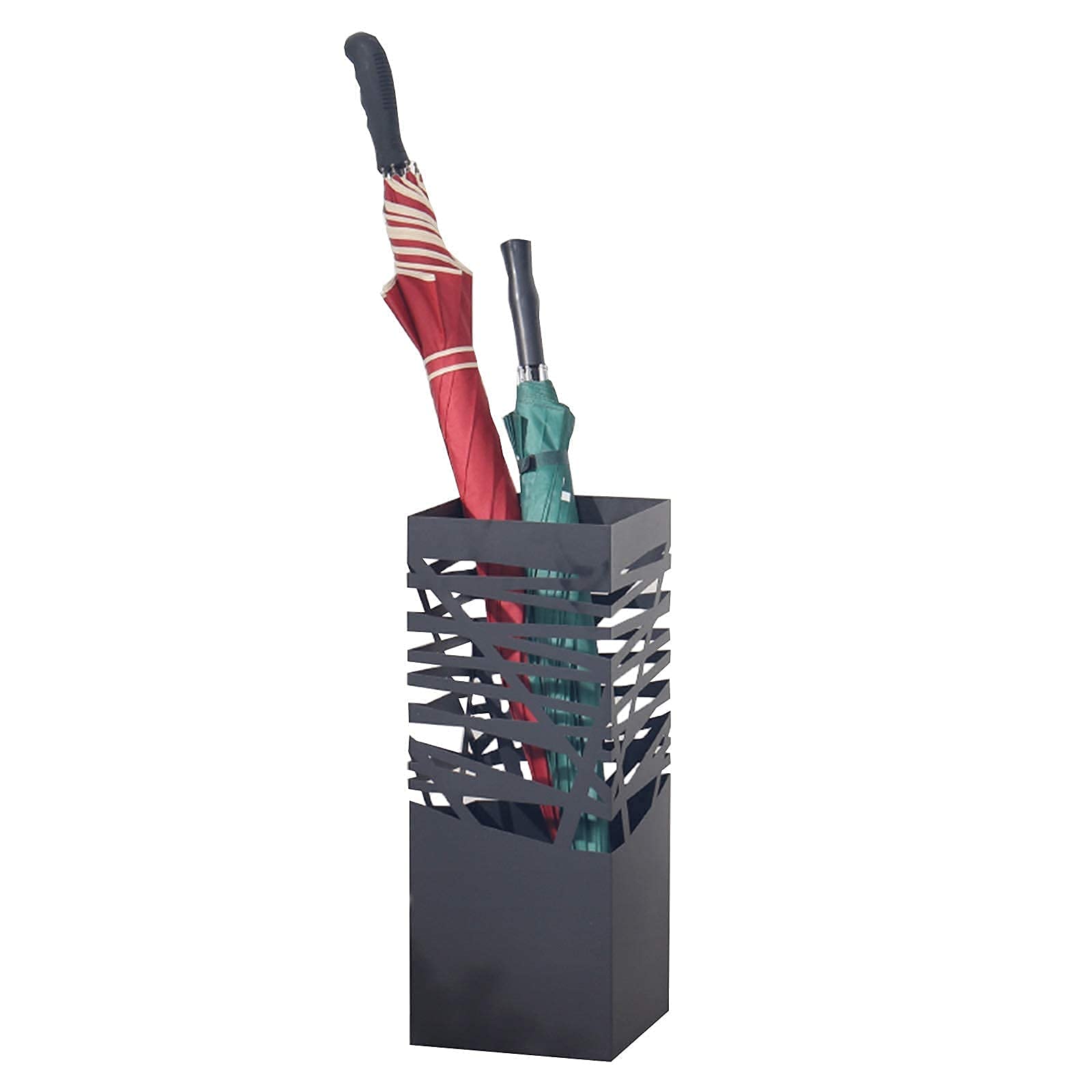 HYLYGFH Large Capacity Umbrella StandStylish Hollowed Bucket nizer for Home & Hotel EntrywaysSpaceSaving Design Perfect for Rain & Sun Umbrellas