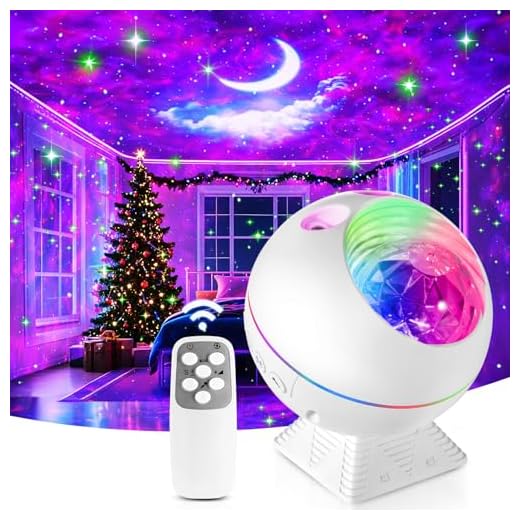 ONEFIRE Galaxy Projector for Bedroom, 43 Lighting Modes Star Projector Galaxy Light, Remote Timer Moon Lampn Ceiling Projector Lights for Bedroom,Voice Control Ocean Projector Room Lights for Bedroom