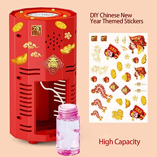 Máquina elétrica de bolhas - Máquina automática de bolhas de fogos de artifício com luzes e música |