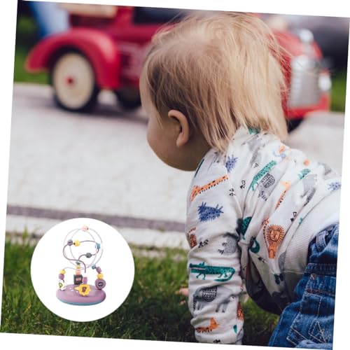 Toyvian 2 Peças Blocos De Construção Multifuncionais De Pista Dupla Enrolados Em Contas Cubo De Ativ