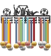 CREATCABIN Medal Holder Display Marathon Running Hanger Rack Sports Awards Metal Lanyard Holder Rack Sturdy Wall Mounted For Athletes Champions Players Gymnastics Over 60 Medals Platinum - View #11