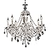Elegant Lighting 7831D26C/SA Alexandria Collection 7-Light Hanging Fixture with Swarovski Spectra Crystal, Chrome Finish