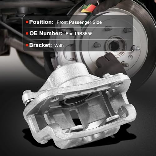 Image of cciyu Front Right Brake Caliper Assembly w /Bracket 19B3555 2007 2008 2009 2010 2011 2012 For Kia For Rondo