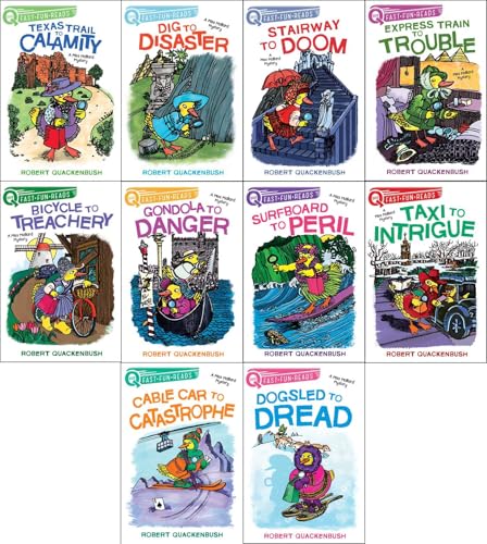 Miss Mallard Mysteries Collected Set: Texas Trail to Calamity; Dig to Disaster; Stairway to Doom; Express Train to Trouble; Bicycle to Treachery; ... to Catastrophe; Dogsled to Dread (QUIX Books)