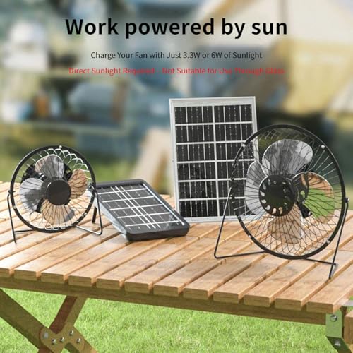 Ventilador solar para invernaderos y casas con diseño impermeable de alta potencia 7