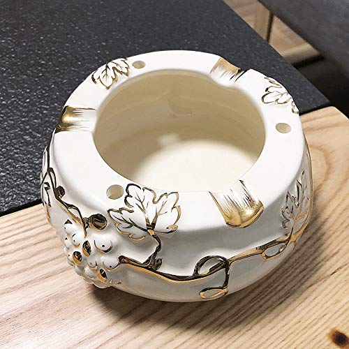 Asttic A prueba de viento de Marfil Porcelana creativo del cigarrillo Cenicero for los fumadores de tabaco Cerámica Cenicero del Ministerio del Interior de sobremesa de la Cenicero for fumadores Ash t