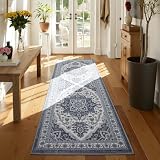UKISS Washable Runner Rug ，2x6 Non-Slip Soft Boho Vintage Hallway Runner...