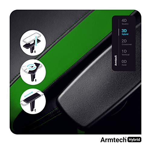 Diablo-X-Horn-Silla-Gaming-Oficina-Gamer-Apoyabrazos-3D-Cojin-Ajustable-Diseno-Ergonomico-Cuero-Sintetico-Funcion-de-Inclinacion-Negro-Verde-Normal