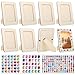 TTYSHIP® 8 Stück Bilderrahmen zum Basteln, 19x14cm Diy Holzbilderrahmen mit Selbstklebenden Glitzersteinen, Bastelset Kinder Bilderrahmen, Für DIY-Fotorahmen, Kunsthandwerk, Malprojekte 19 x günstig Kaufen-TTYSHIP® 8 Stück Bilderrahmen zum Basteln, 19x14cm Diy Holzbilderrahmen mit Selbstklebenden Glitzersteinen, Bastelset Kinder Bilderrahmen, Für DIY-Fotorahmen, Kunsthandwerk, Malprojekte