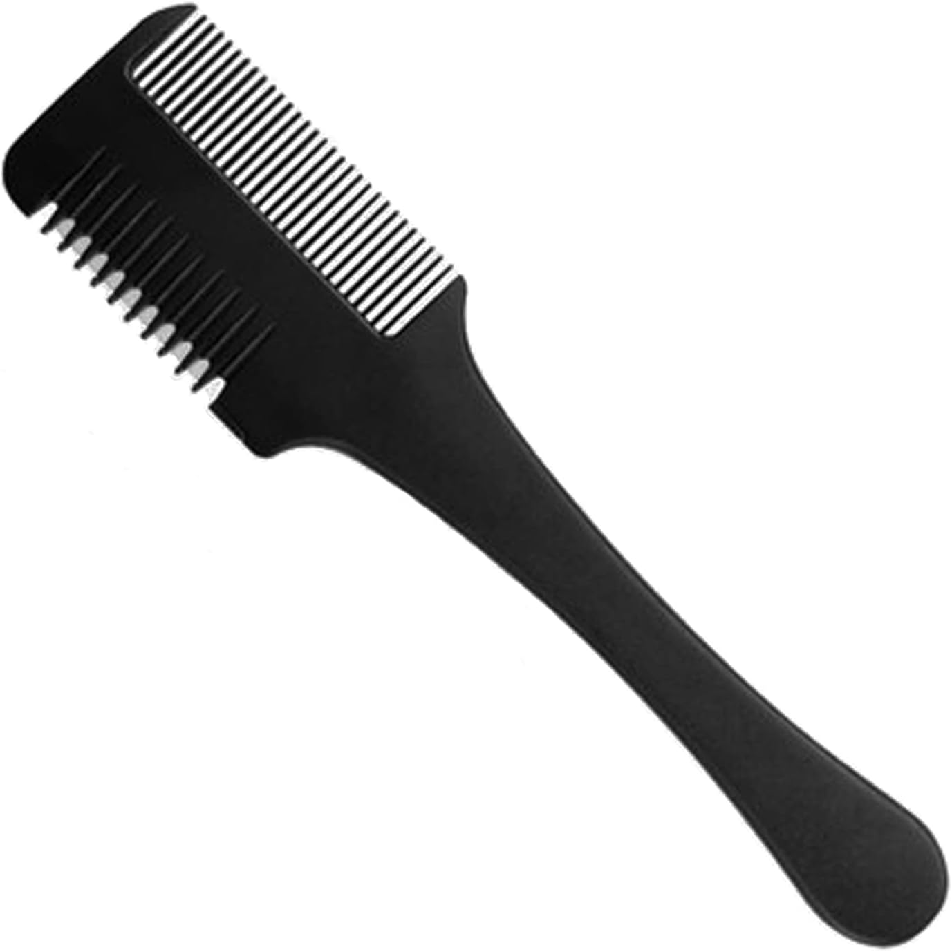 Double Sided Hair Thinner Trimmer Razor Comb Cutting Scissors Tool for Home Salon Haircut Styling (Black)