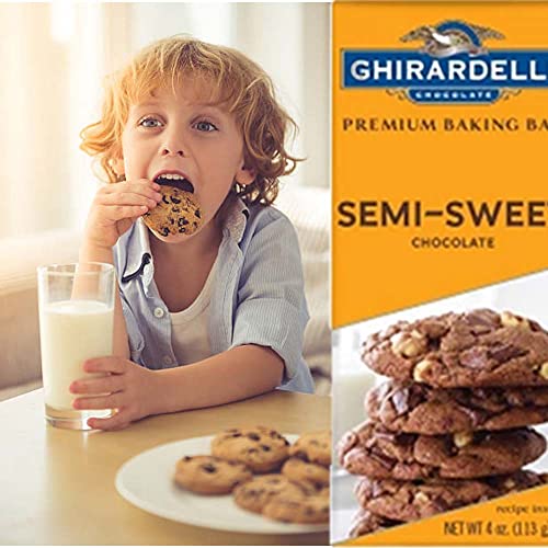 Ghiraredelli Premium Baking Bars Bundle For Pastries, Cookies, Mousses, Cupcakes, Cakes, And Other Sweets – Bundle Of 8 Chocolate Bars (16 Oz) Packed By Gold Labeled #TOP2