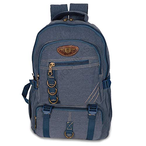 Mochila Escolar Masculina Reforçada De Lona Feminina Notebook 4 Cores (B Azul)