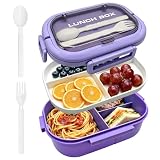 FLEEODAN Brotdose,1200ml lunchbox mit fächern,Auslaufsichere Lunchbox Erwachsene