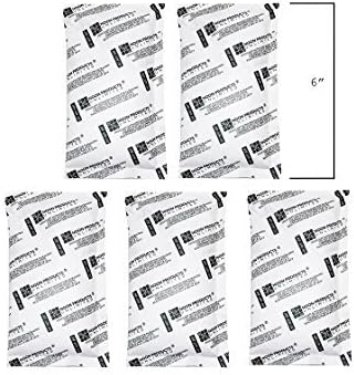 Silica for SAFES, (5 Pack) 100 Gram Silica Gel Desiccant Moisture Absorber Packets for Home Storage, Gun Safes, Shipping, Containers, Boat Storage & More