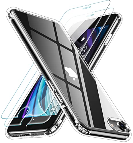 xiwxi iPhone SE Case 2022/3rd/2020,iPhone 8/7 Case,with [2xTempered Glass Screen Protector] [ 360 Full Body Shockproof ] [Hea