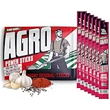 AGRO POWER Vegan Jerky Sticks, 10g Protein per Stick, Savory Original Plant-Based, 7 Stick Bag, Non-GMO, 40% Less Sodium, Zero Cholesterol, Meat Alternative, High Protein Snack for Lunch, On-the Go Fuel