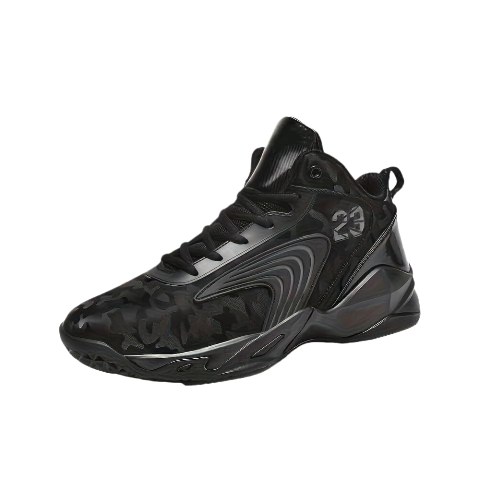 Stylish Colour Block High Top Basketball Shoes - Ultra Comfy, Non Slip, Durable, Lace Up, Breathable, Supportive, Perfect for Men's Outdoor Activities, Sports, Fitness, and Casual Wear