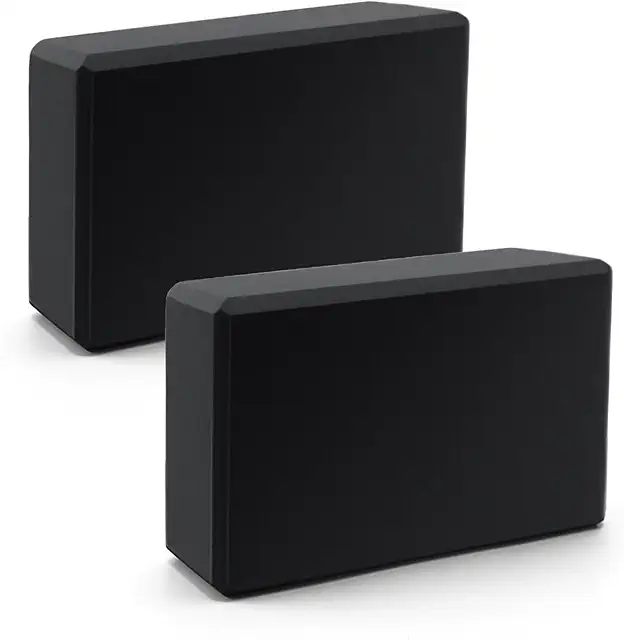 ZMDMAH High-Density EVA Yoga Block Set - 2 Non-Slip Foam Blocks for Yoga & Pilates
