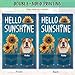 Ganshan Bi Hello Sunshine Sunflowers Jack Russell Terrier Garden Flag Personalized Dog Spring Summer Jeans Printed Banner Flag for Outside Yard 12.5X18 Inch Double Side Style 1