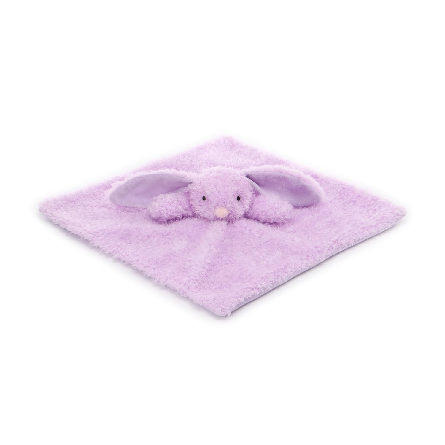 Apricot Lamb Purple Peach Bunny Rabbit Cute Comforter Plush Security Blanket for Baby Boy and Girl Cuddly Lovey for Infant and Toddlers Purple 14x14 Inches - Image 3