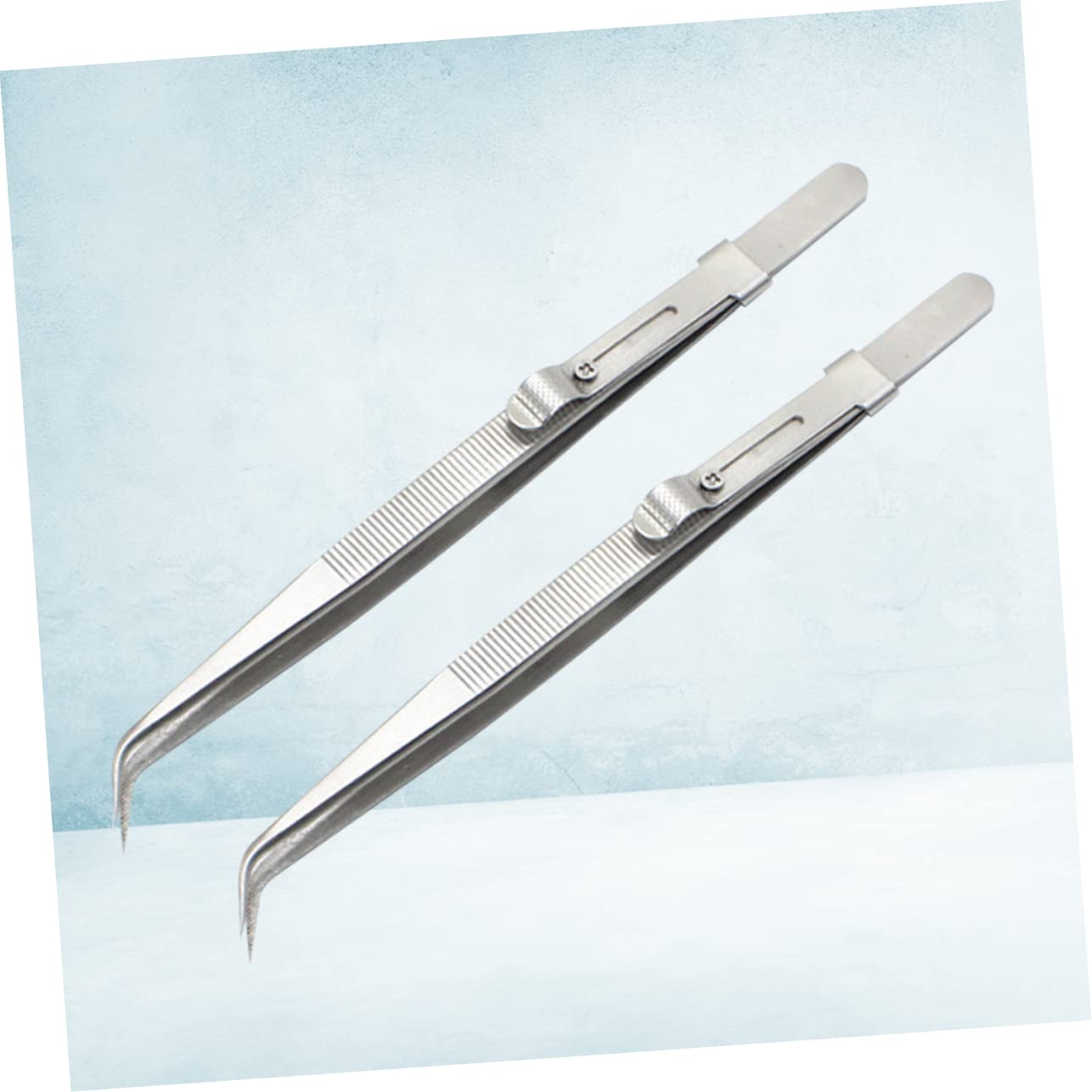 minkissy 6pezzi Pinzette Acciaio Elbow Pinzette Multifunzionali Con Punta Sottile Per Riparazioni Manicure e Gioielli Strumenti Pratici e Leggeri Per Uso Professionale e Personale