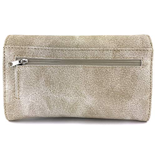 Zelris Western Floral Blossom Cross Women Crossbody Wrist Trifold Wallet4