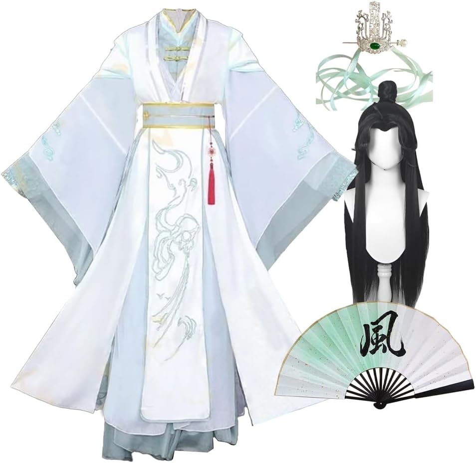 Shi Qingxuan Cosplay Costume Chinese Ancient Hanfu Uniform Full Set Anime Cos Halloween Outfit for Women Men