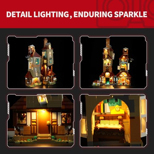 Image of BRIKSMAX 2.0 Light Kit for Lego The Burrow - Collectors' Edition -Innovative Led Lighting Compatible with Lego Harry Potter 76437 - Not Included Lego Set