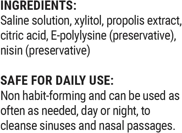 Beekeeper's Naturals Nasal Spray for Adults with Propolis, Xylitol & Saline, Clears Nasal Congestion, Moisturizes Sinus Canal, & Decongest Sinus Cavities, 1 fl oz - Image 8